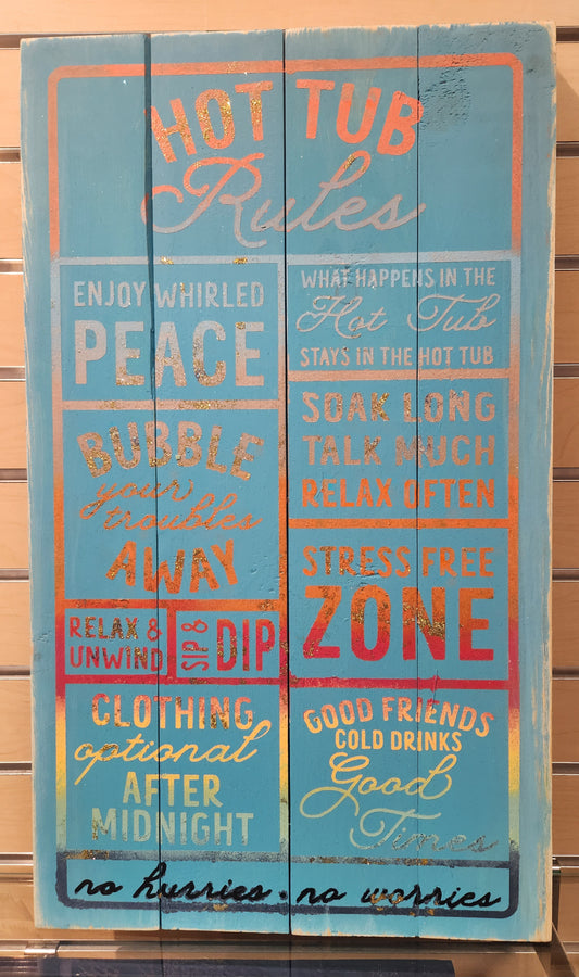 Hot Tub Rules