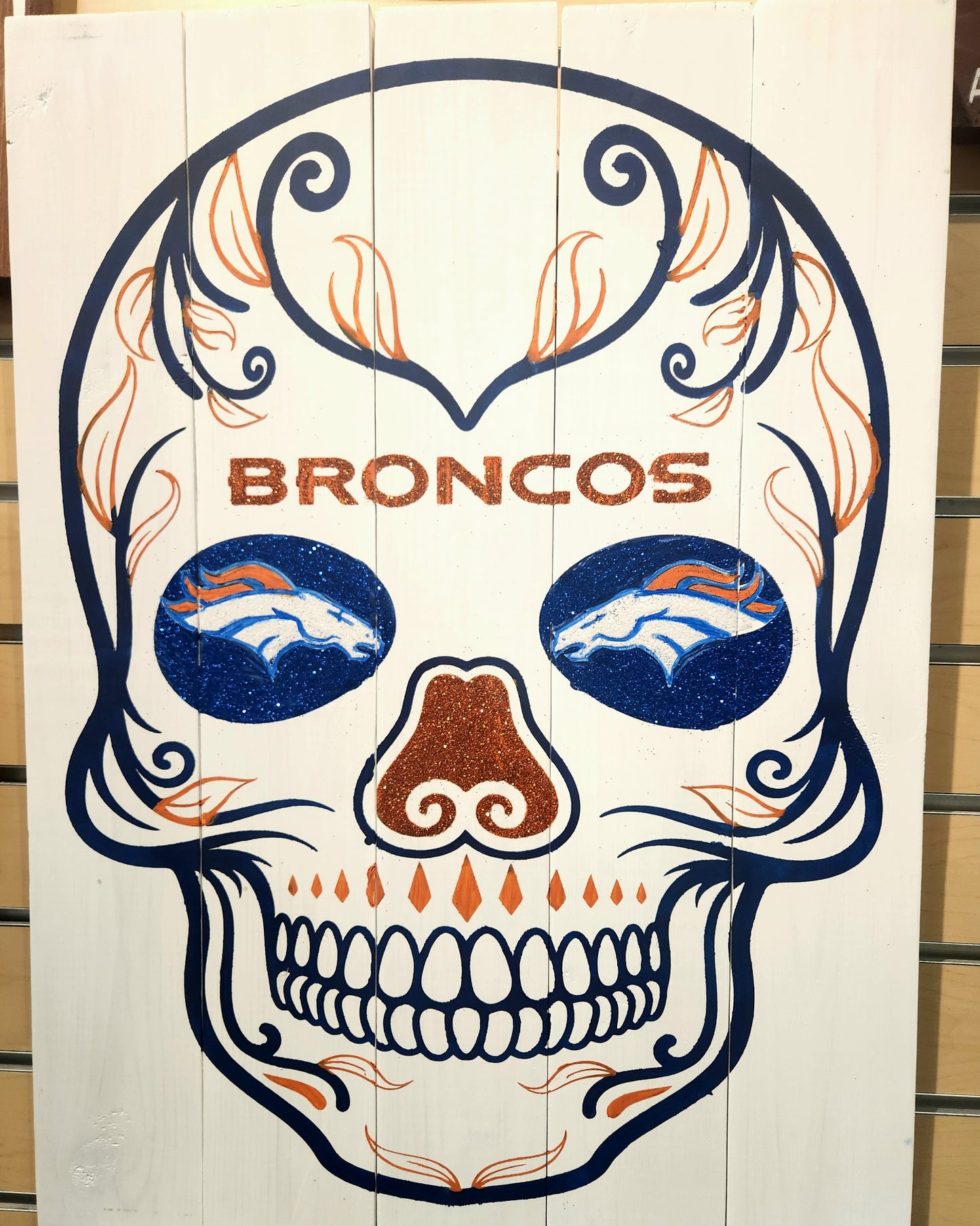 Broncos Sugar Skull