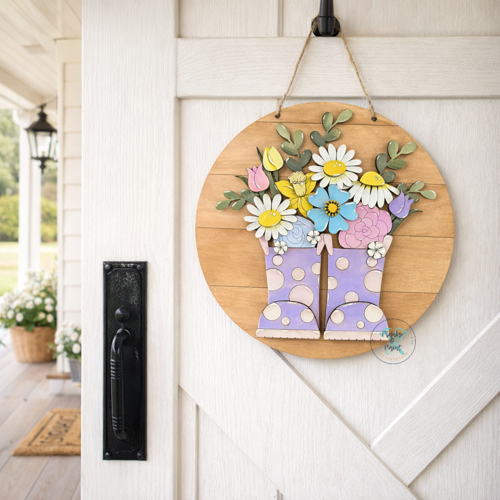 Spring Rain Boots 3D 22"