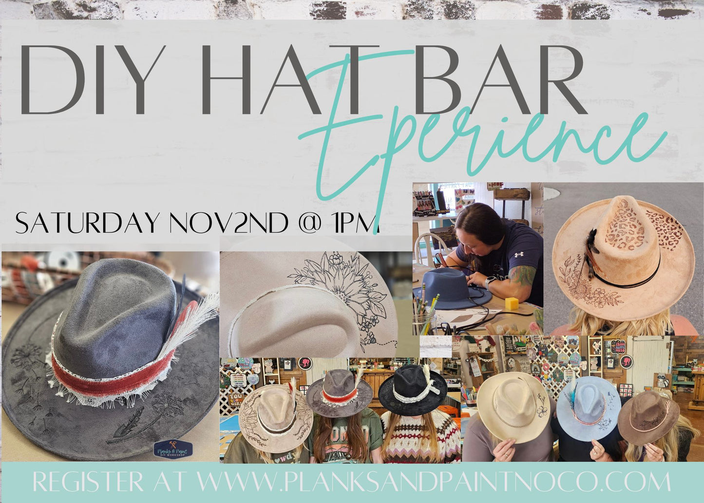 DIY Hat Bar Experience - 11/2/24 @1pm