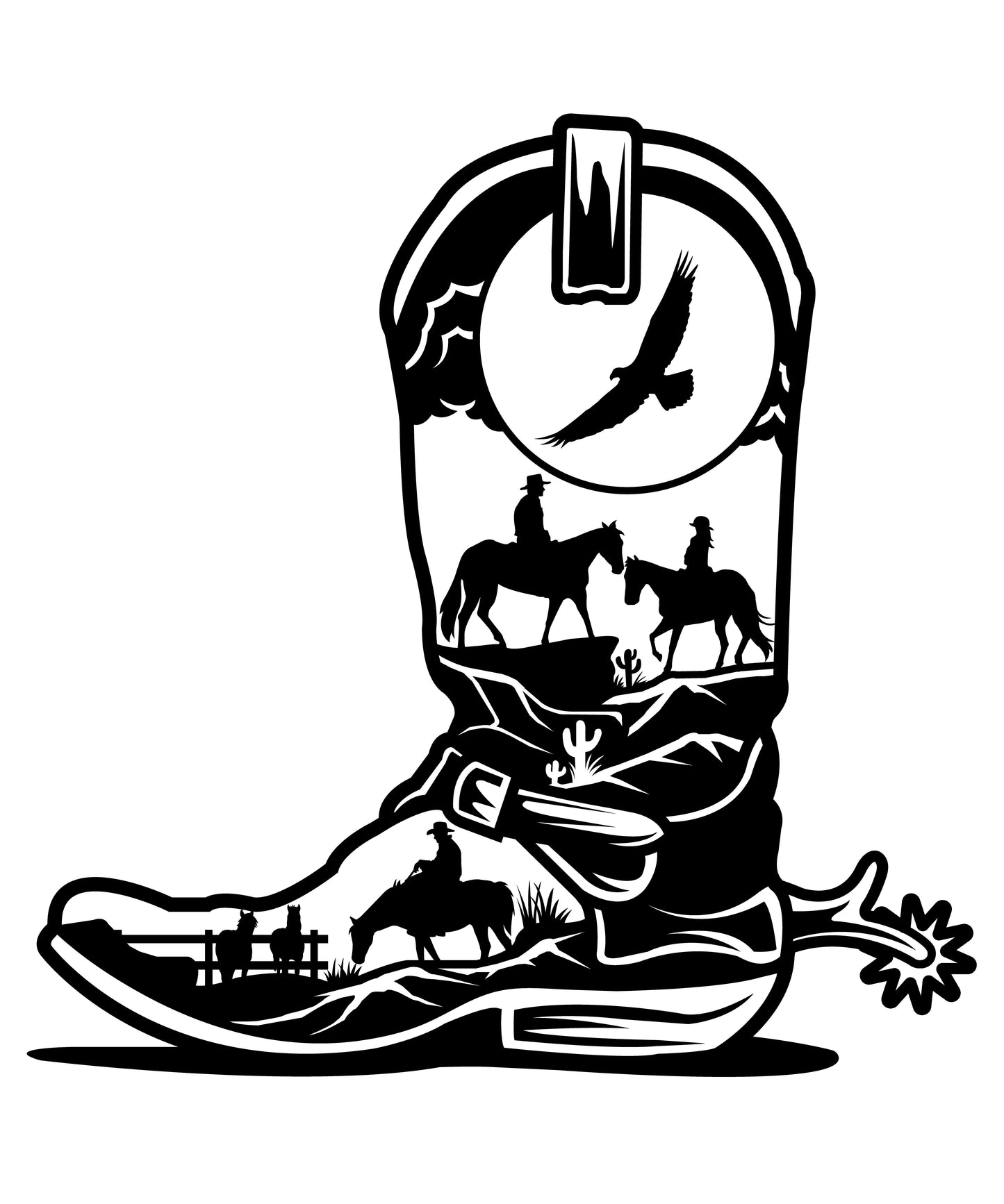 Cowboy Boot Silhouette