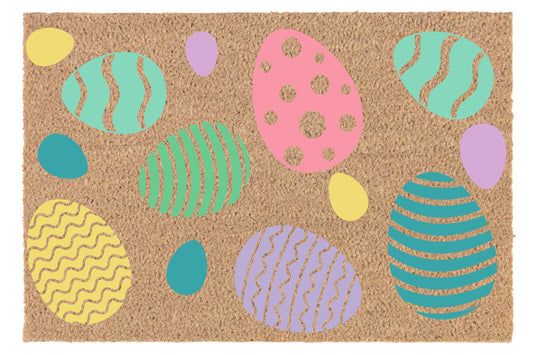 Easter Eggs Door Mat