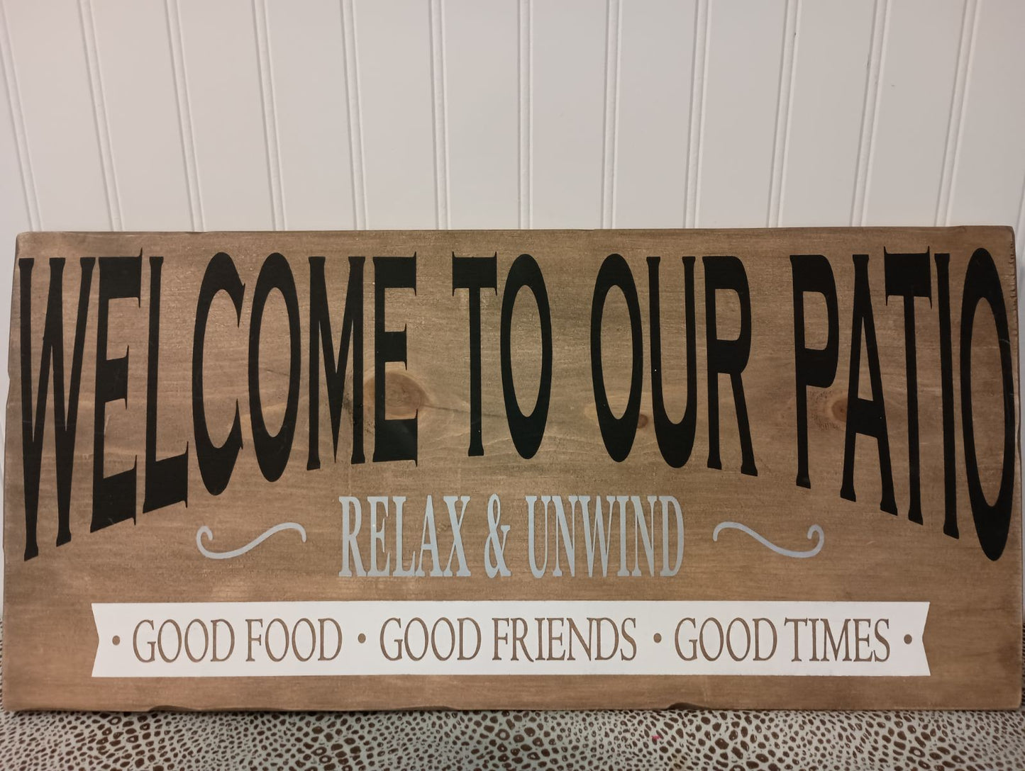 Welcome To Our Patio Horizontal 2024