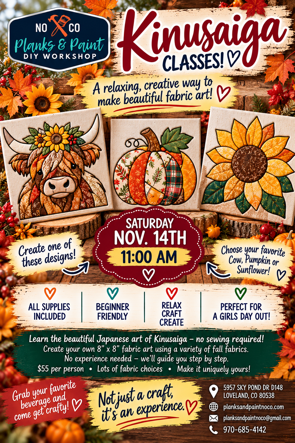 Kinusaiga All Things Fall Workshop