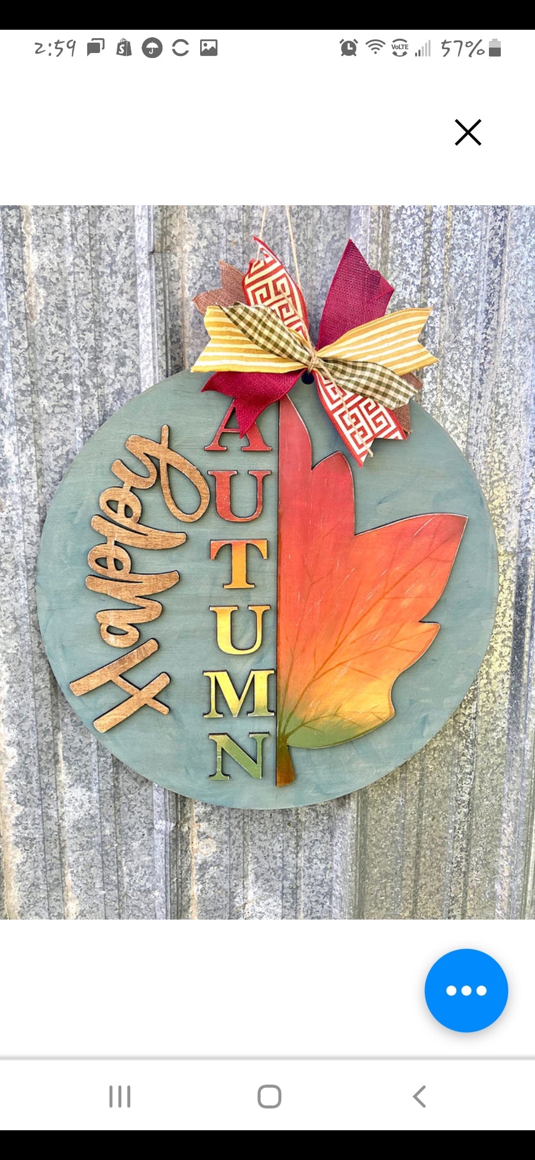Happy Autumn 3D Door Hanger