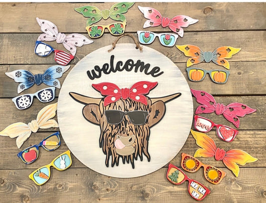 Interchangeable Highland Cow