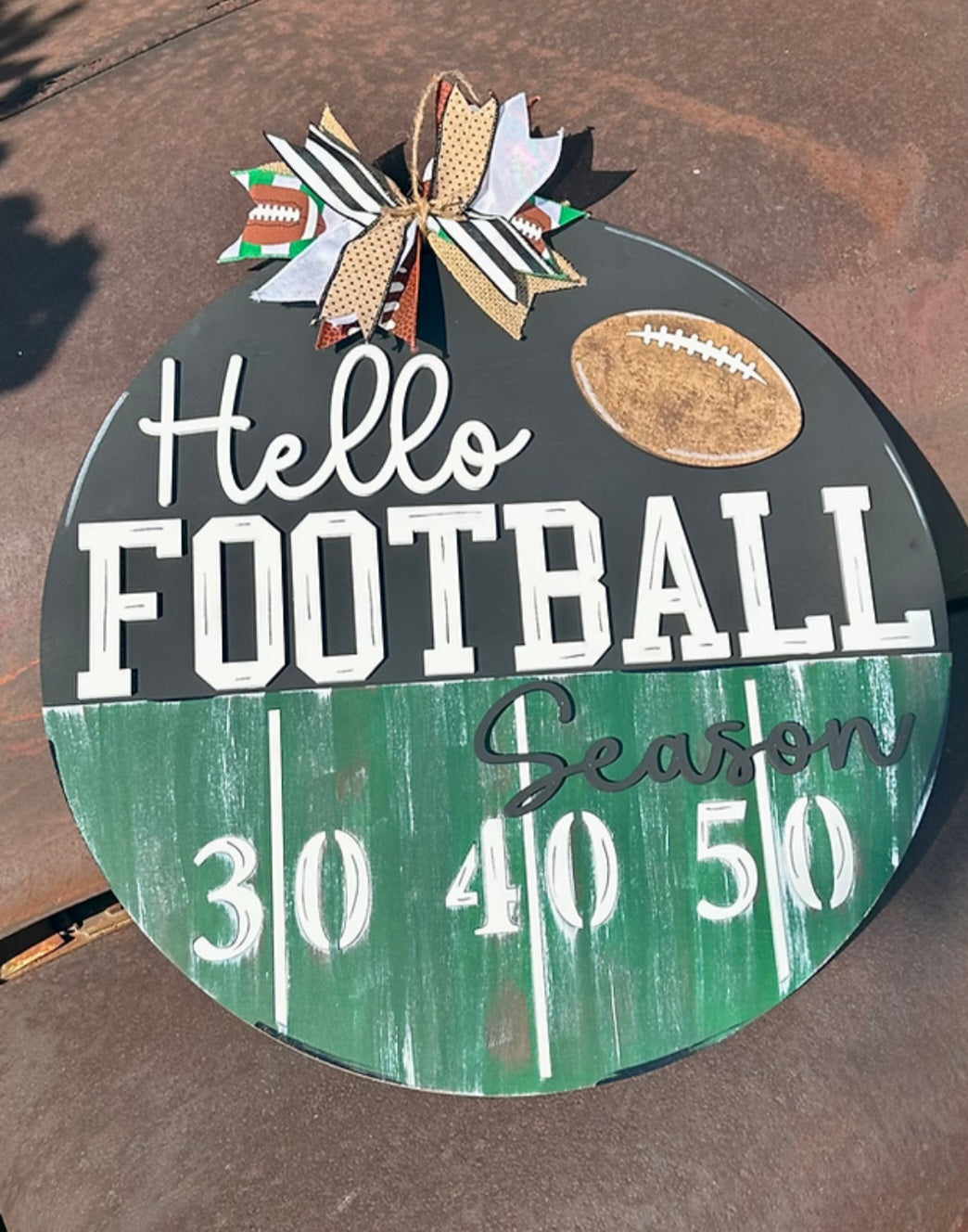 Welcome Football Season 3D Door Hanger