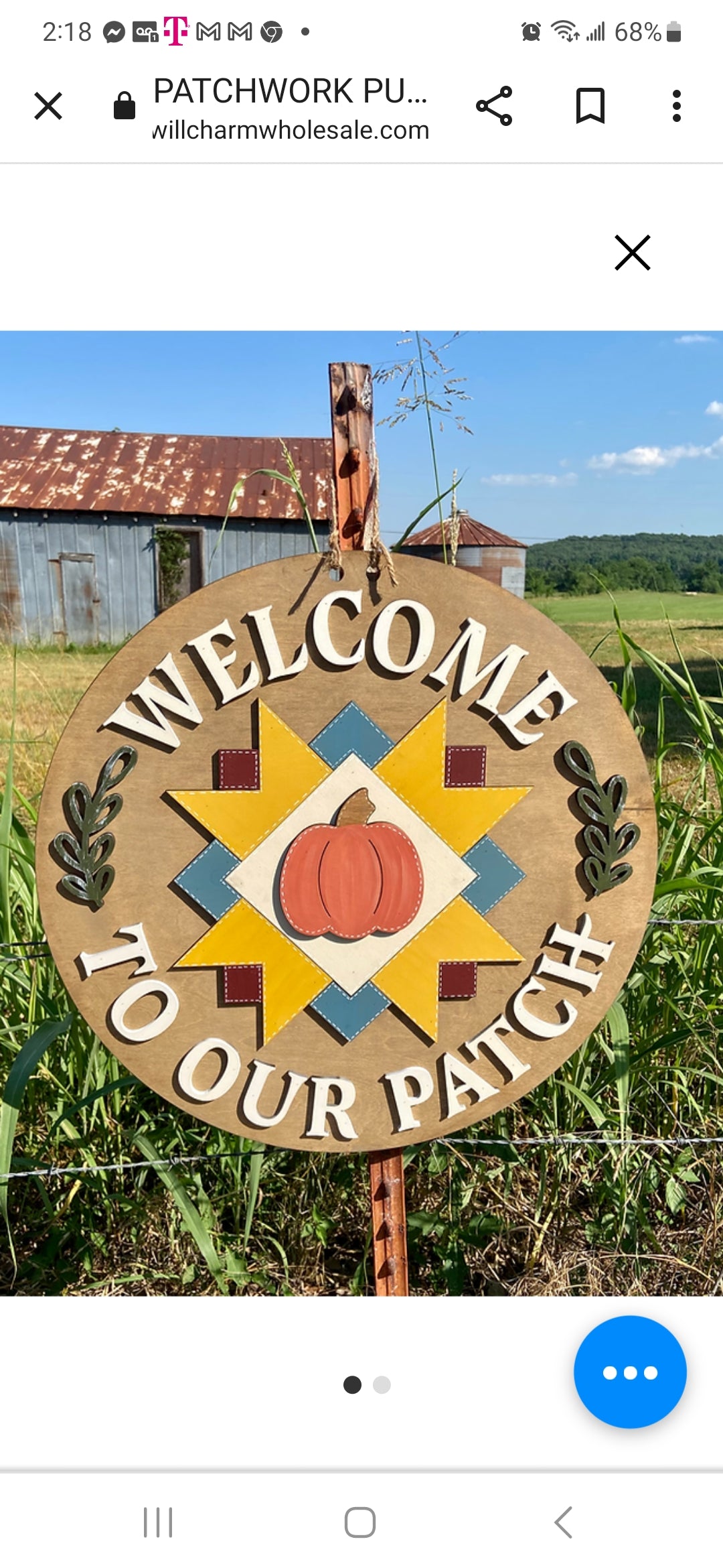 Welcome to our Patch 18" 3D Door Hanger