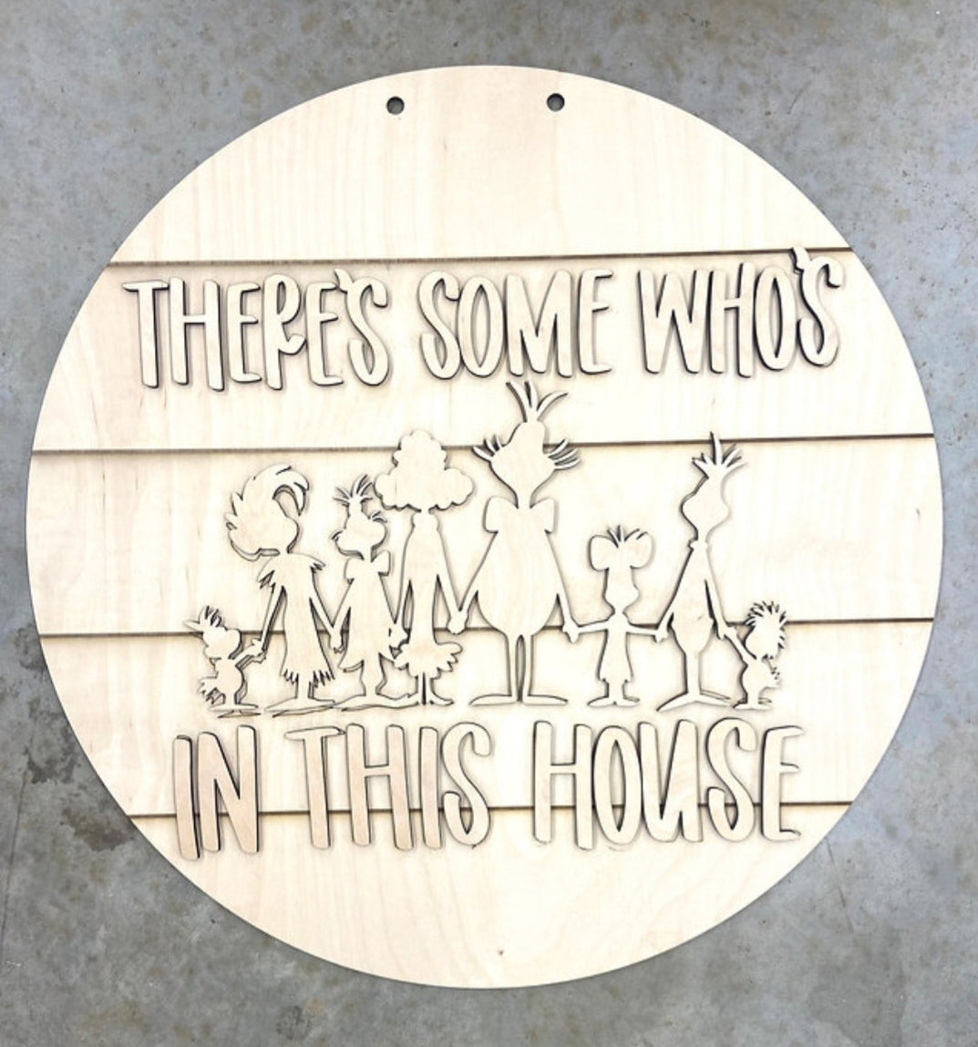 House of WHO's 3D Door Hanger