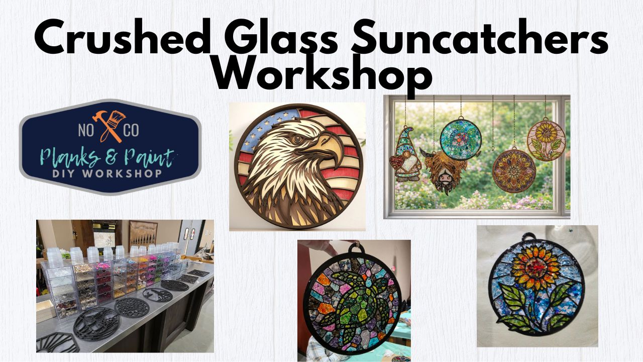 Crushed glass Workshop (suncatcher)