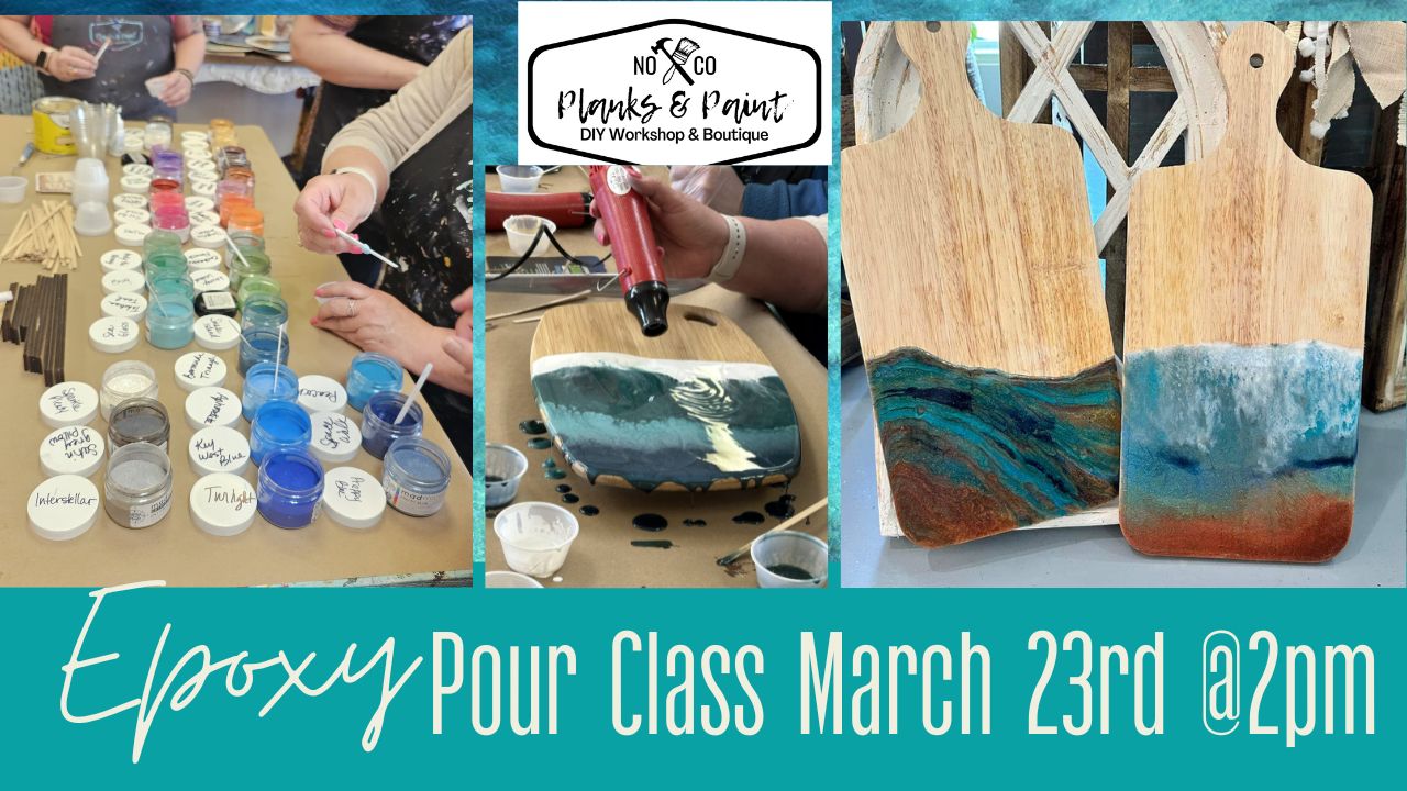 Epoxy Resin Pour Class - 3/23/25 @ 2pm