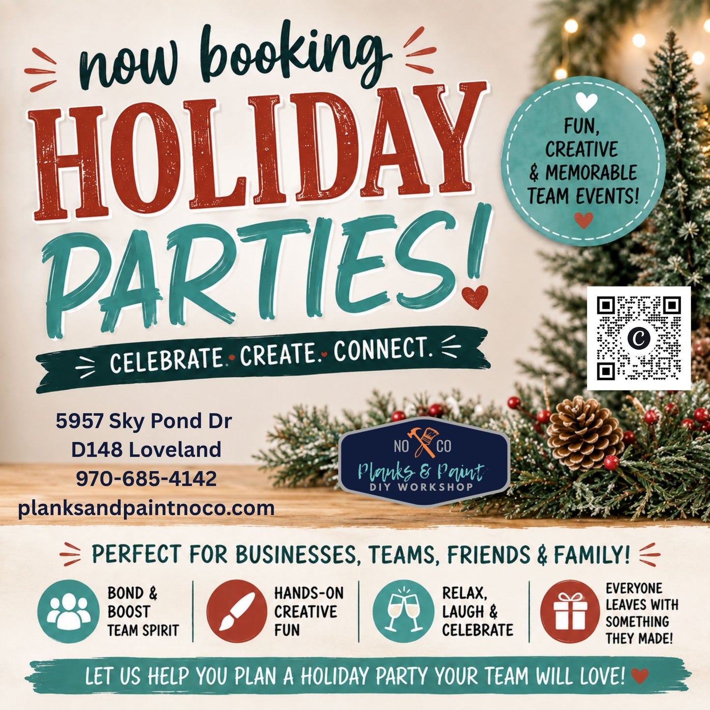 BOOK A HOLIDAY PARTY