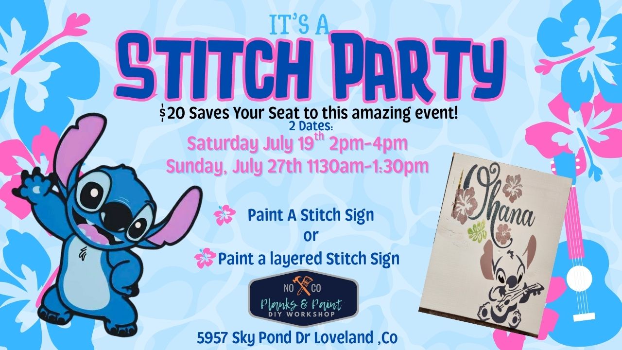 Stitch Party Workshop - 7.19.25 @ 2pm