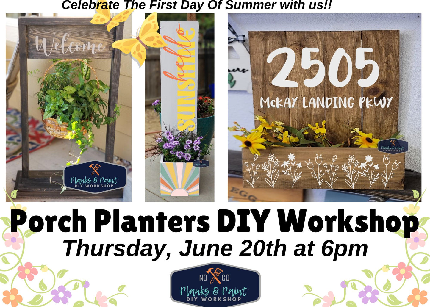 Porch Planters DIY Workshop 6.20.24 @ 6PM