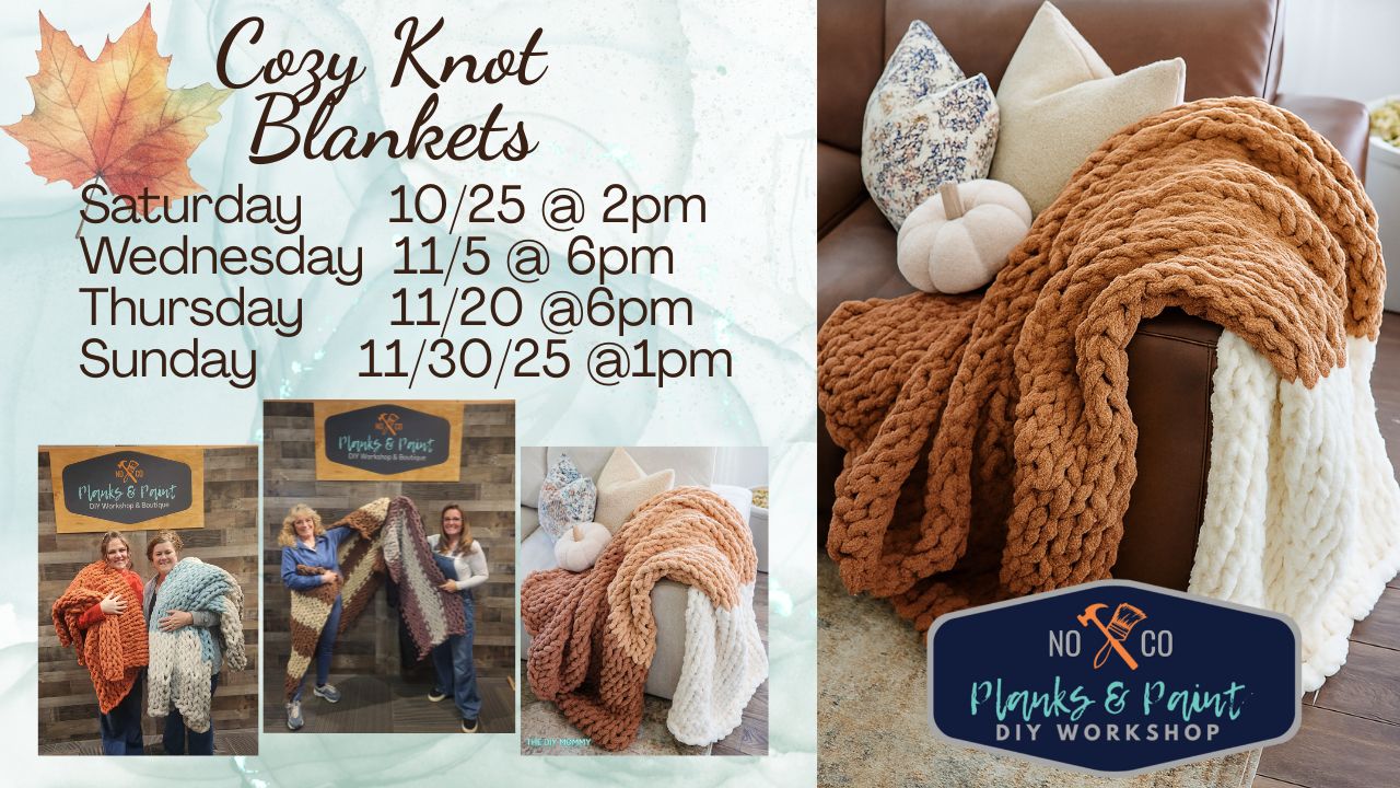 Cozy Knot Blanket Workshops