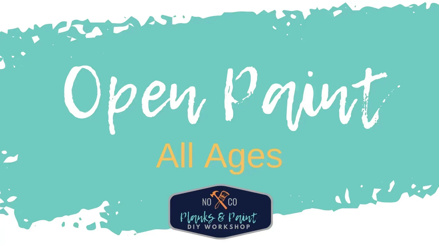 11/17/23 Friday 12PM Open Paint (All Ages)