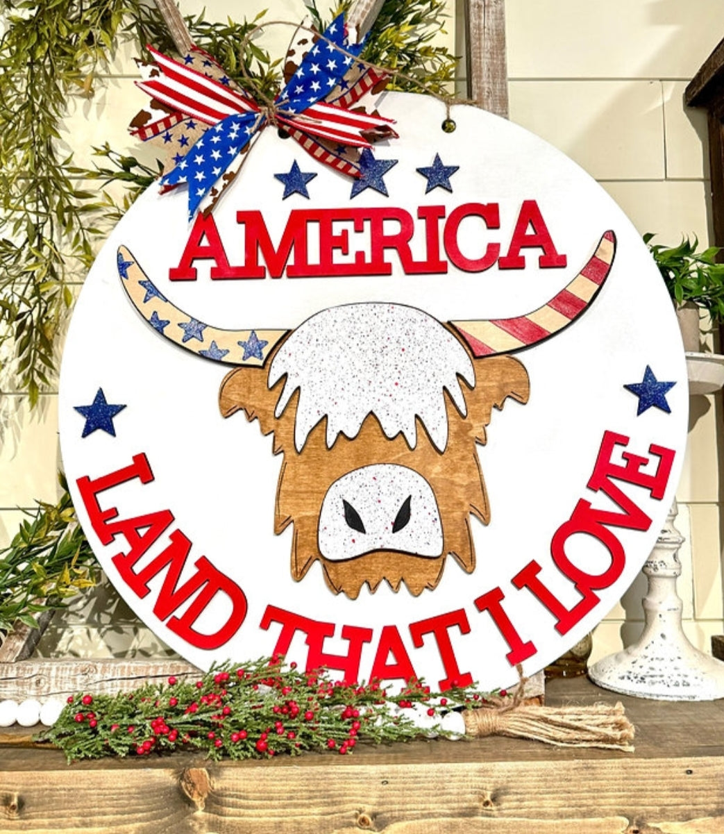 America Land That I Love Highland 18" 3D