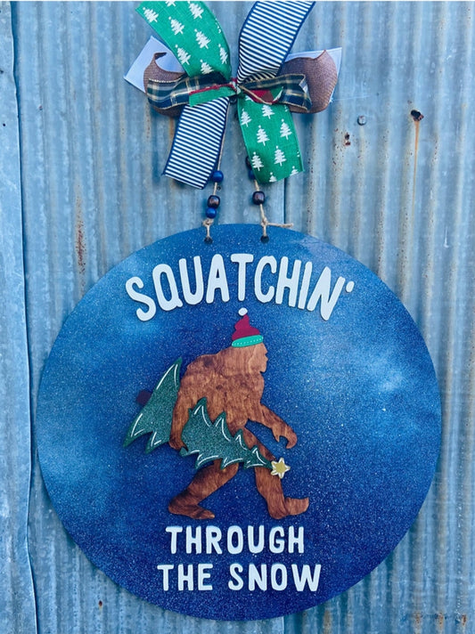 Squatching Thru the Snow 3D 22"