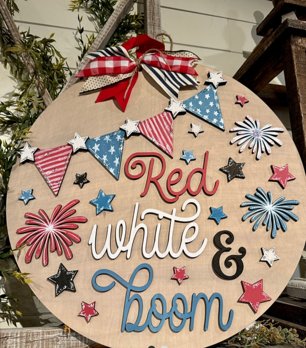 Red White and Boom 18" 3D