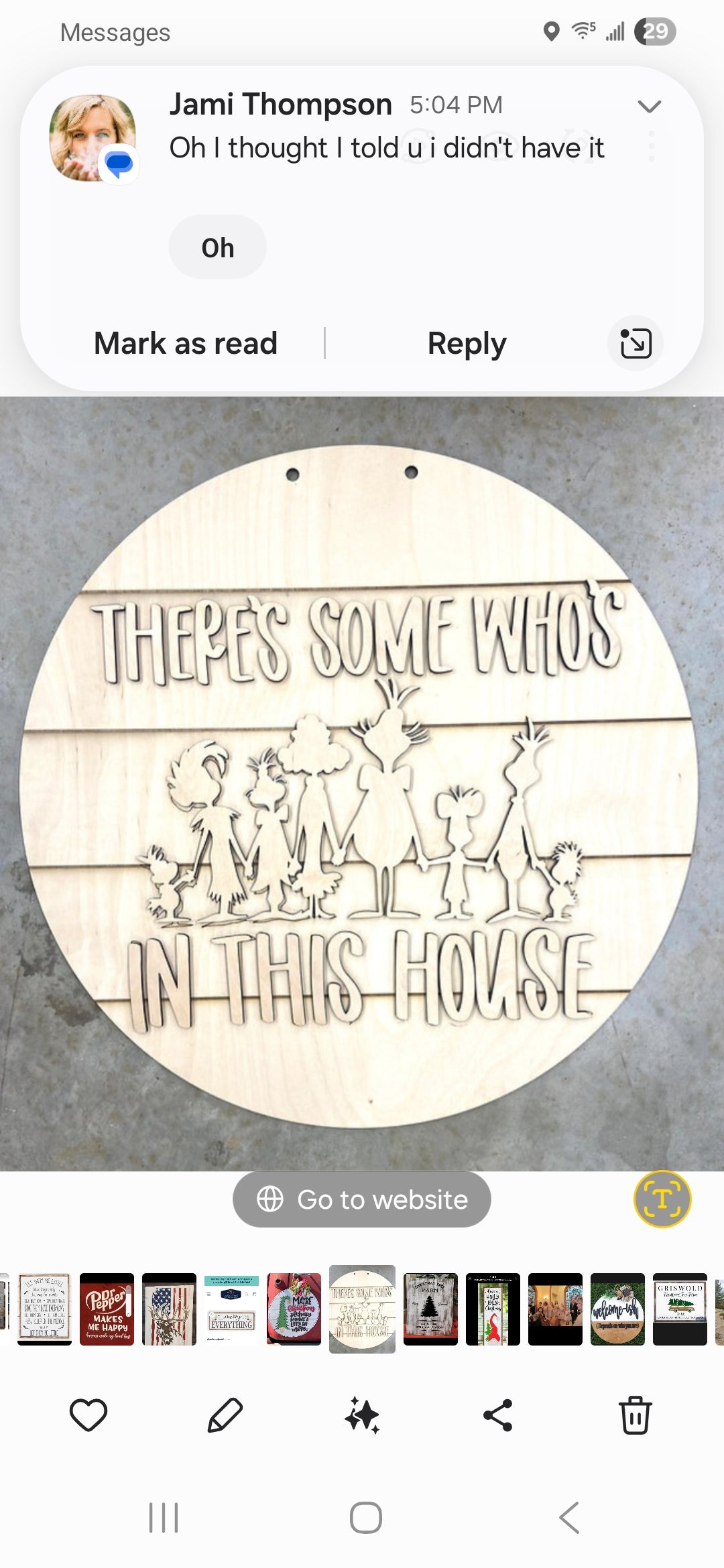 House of WHO's 3D Door Hanger