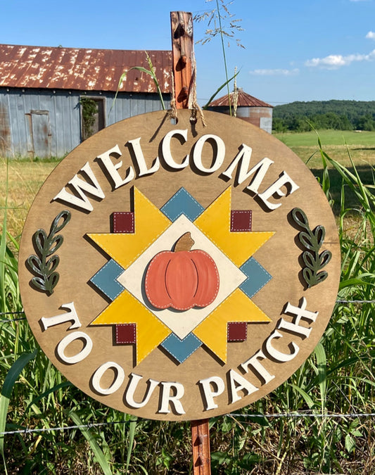 Welcome to our Patch 18" 3D Door Hanger