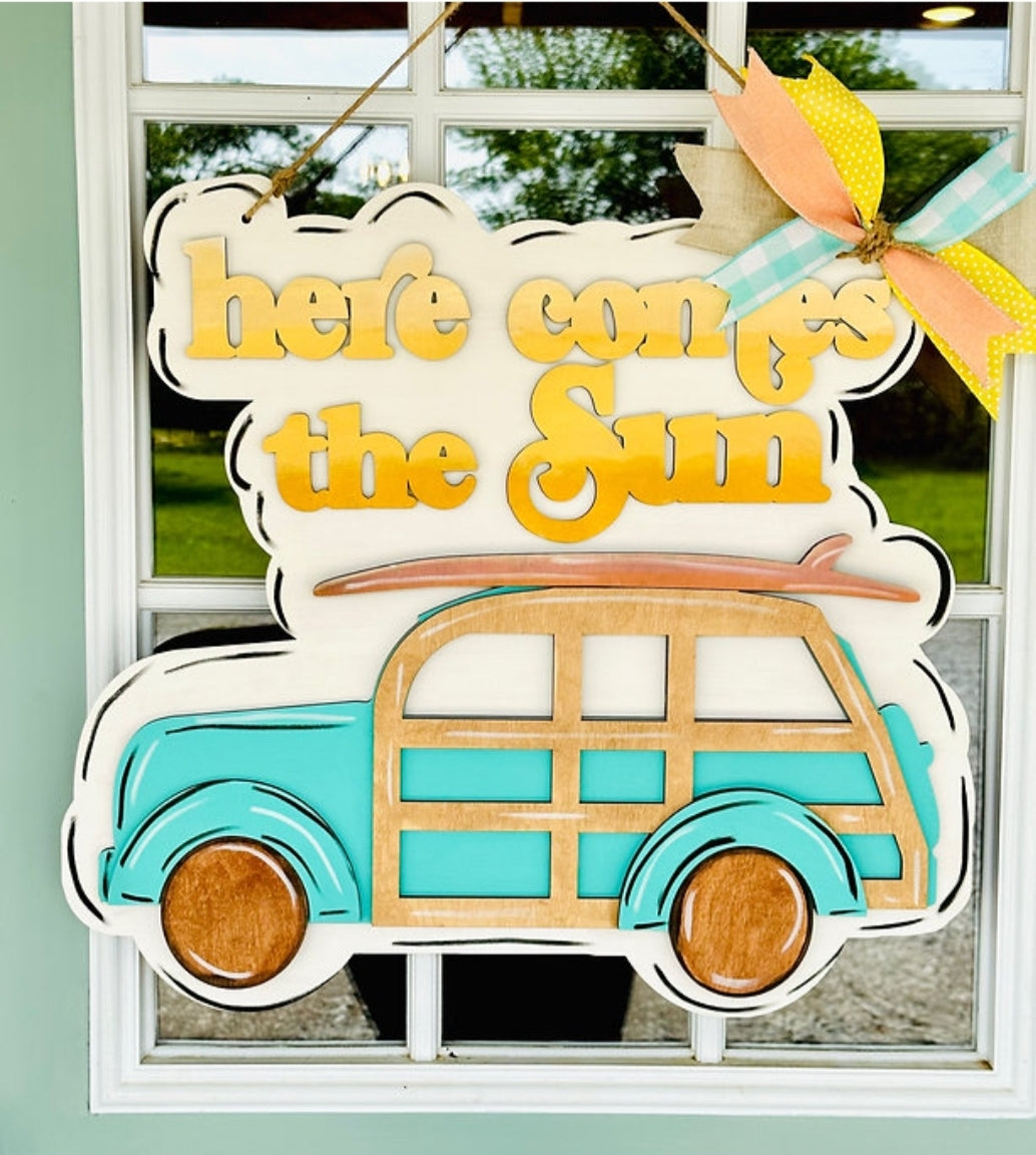 Here Comes the Sun 3D Door Hanger