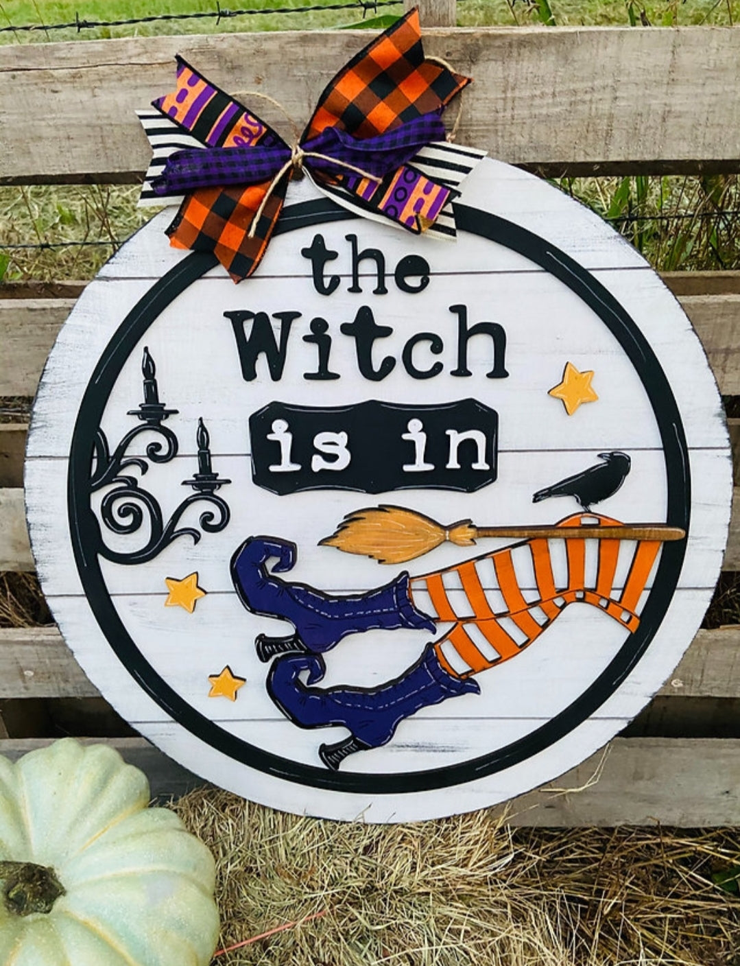 The Witch is In 3D Door Hanger