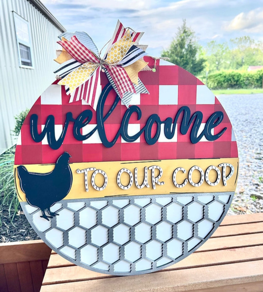 Welcome to Our Coop 22" 3D