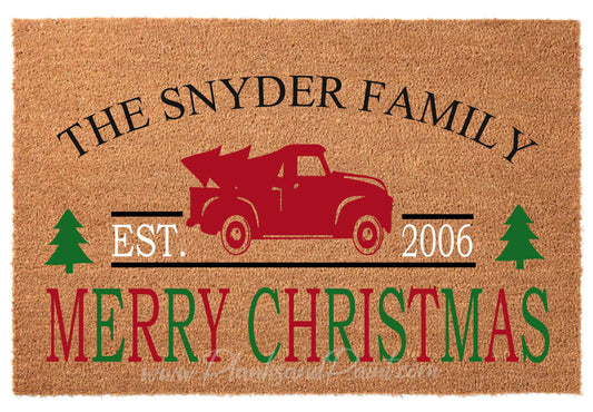 Merry Christmas Truck Door Mat - NOCO