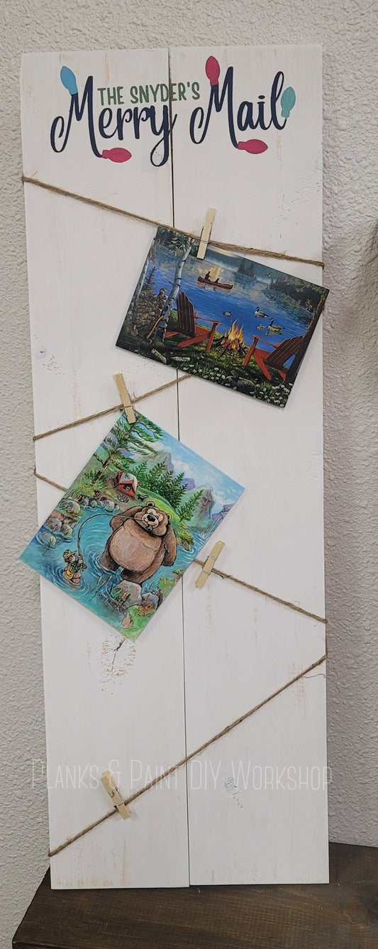 Merry Mail Holiday Card Holder