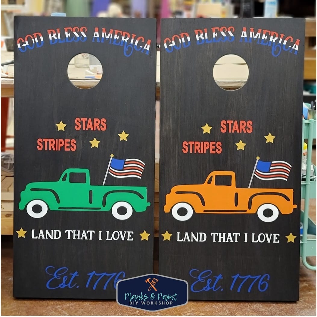 Create Your Own Cornhole Set July 28th @ 12pm-4PM - Cornhole Boards