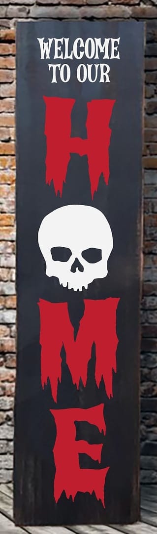 Welcome to our Home Skull Porch Leaner - NOCO
