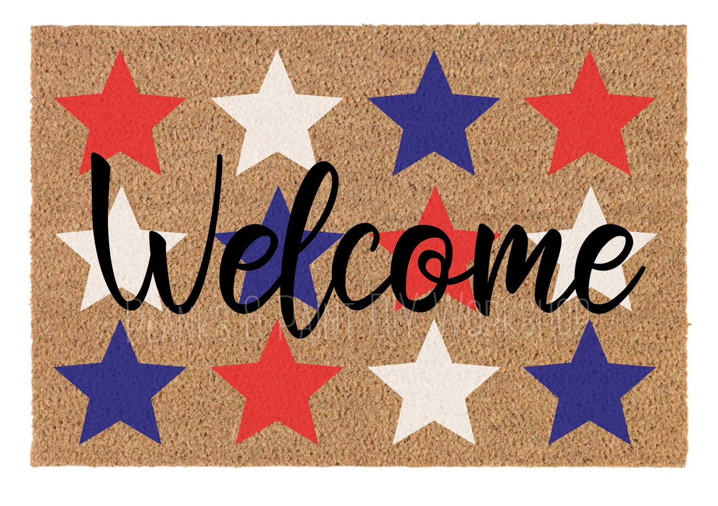 Welcome Stars Door Mat