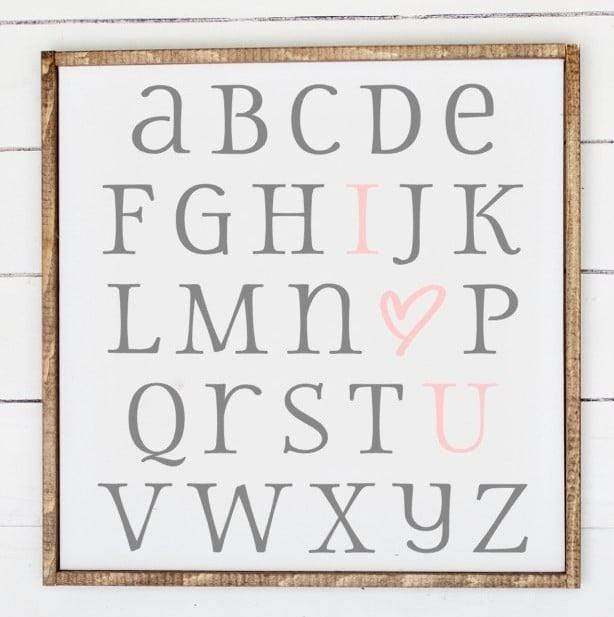 I Love U (Alphabet) - NOCO