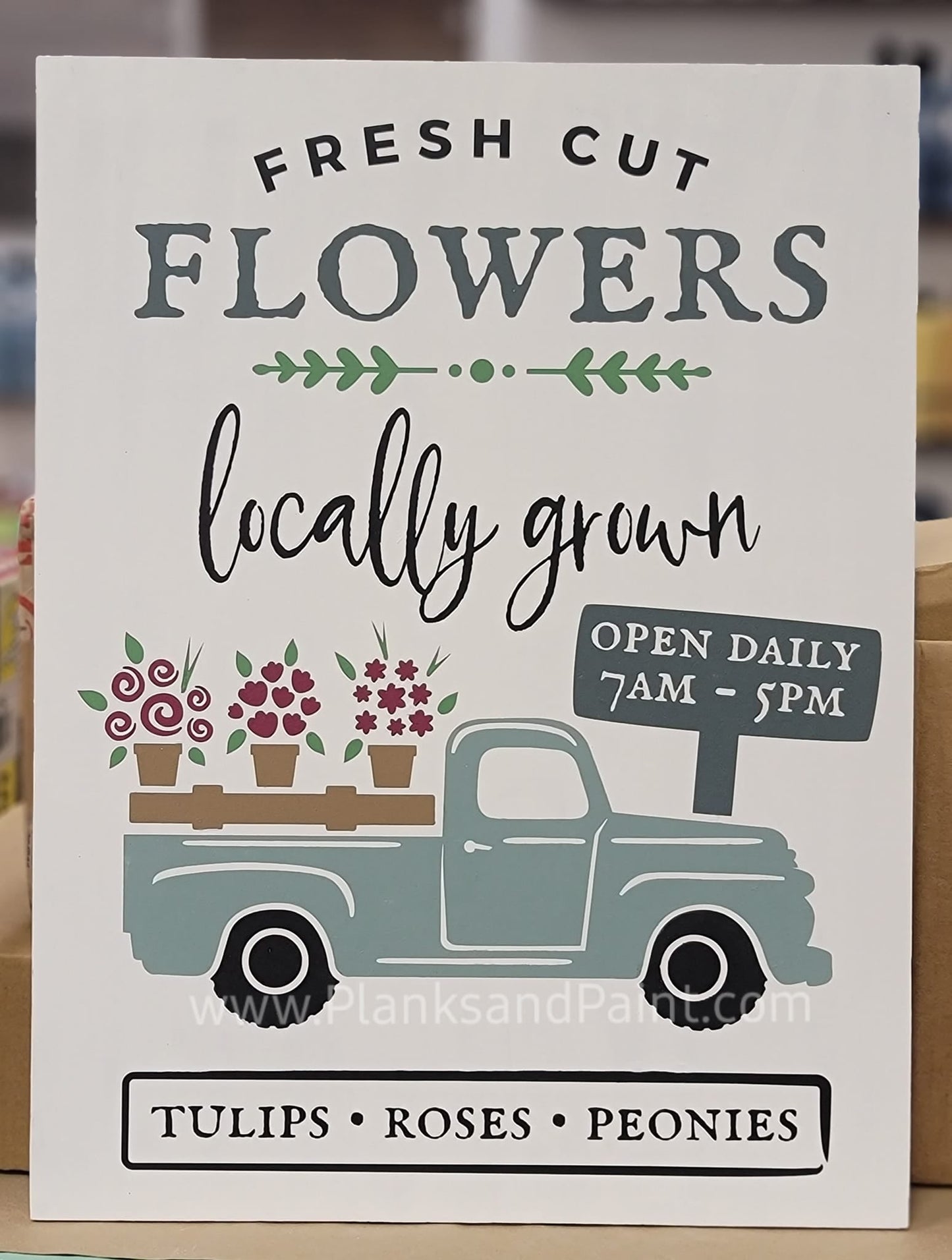 Fresh Cut Flowers Spring Truck