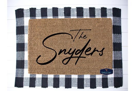 Last Name Door Mat - NOCO