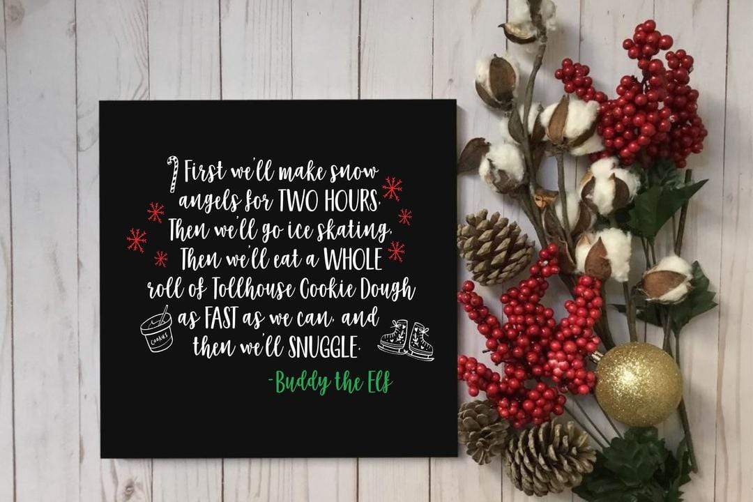 First we'll make snow angels Buddy the Elf - NOCO