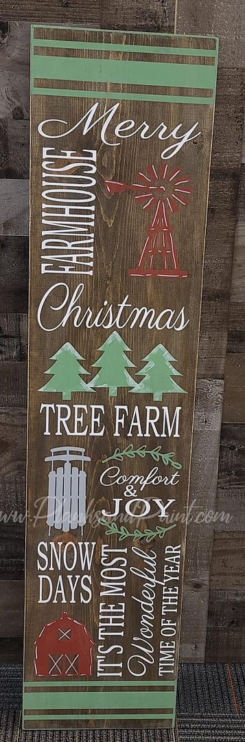 Farmhouse Christmas Porch Leaner - NOCO