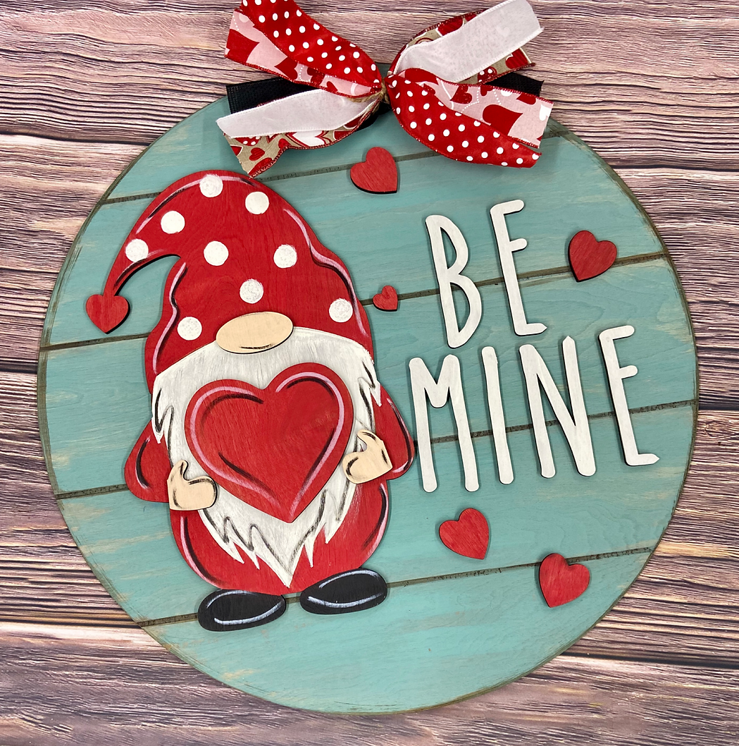 Be Mine Gnome 3D Door Hanger