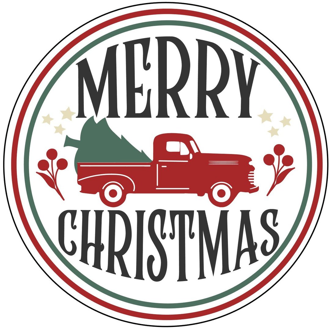 Merry Christmas Truck circle - NOCO
