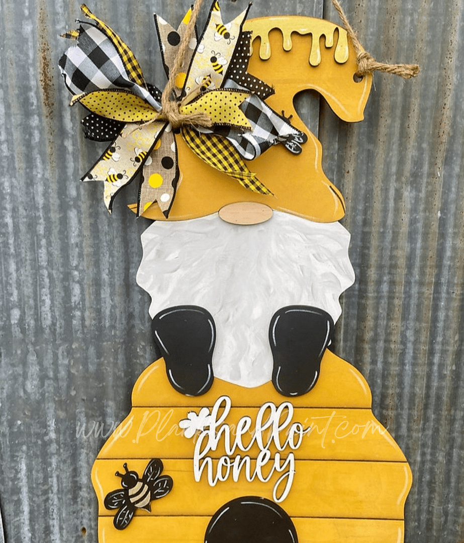 Hello Honey Gnome 3D Door Hanger