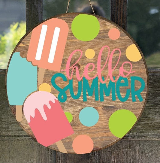 Popsicle Hello Summer Round