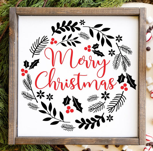 Merry Christmas Wreath