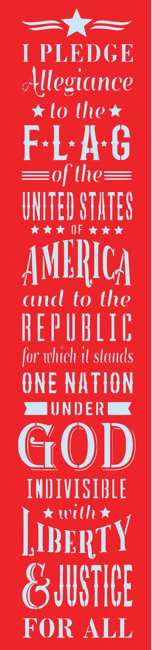 I Pledge Allegiance Porch Leaner