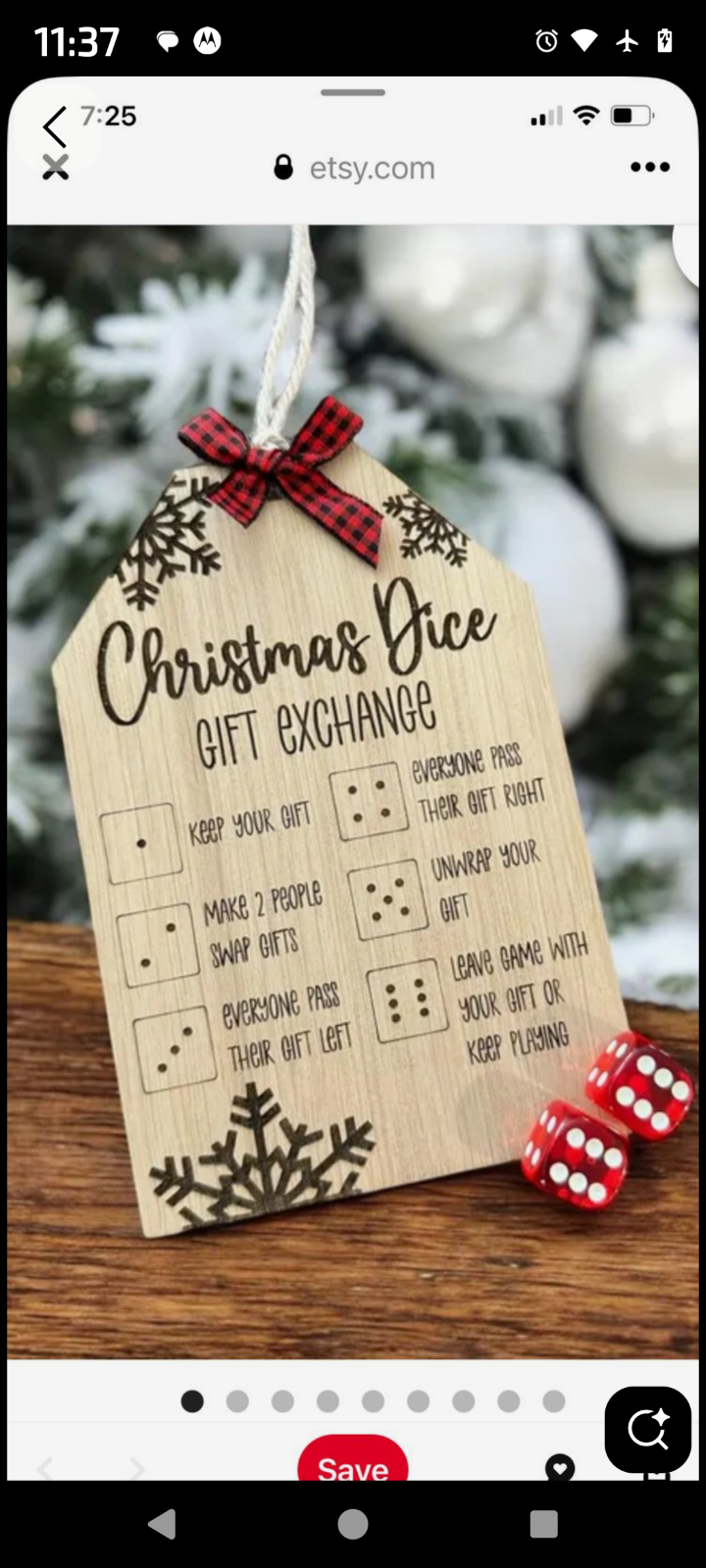 Christmas Dice Game