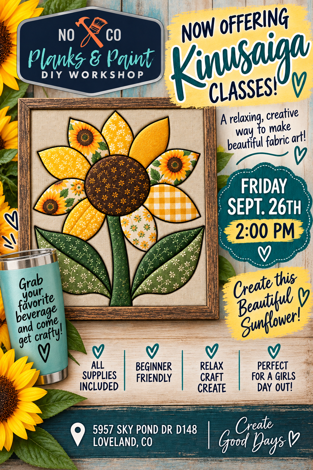 Kinusaiga Sunflower Workshop