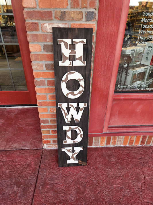 Howdy 3D Porch Leaner