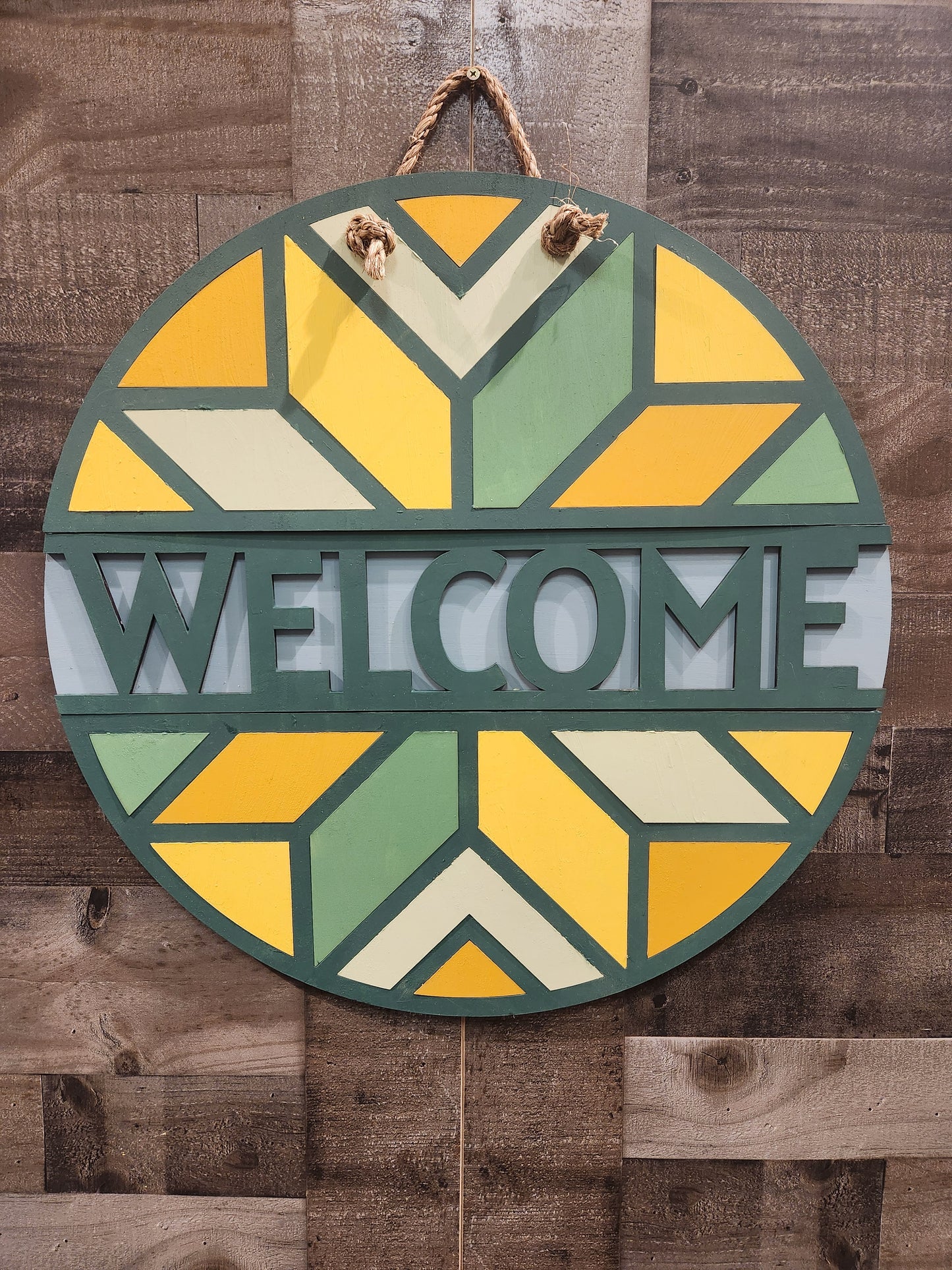 Welcome Quilt (22") 3D Door Hanger