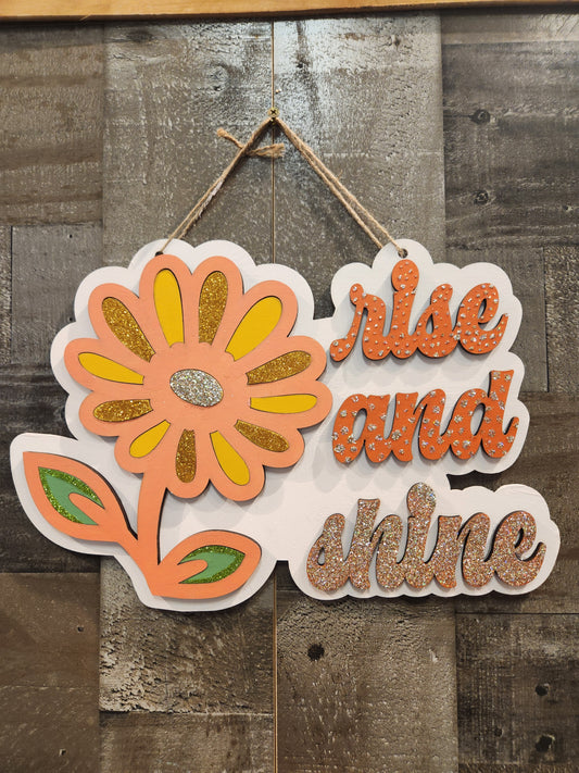 Rise & Shine Door Hanger