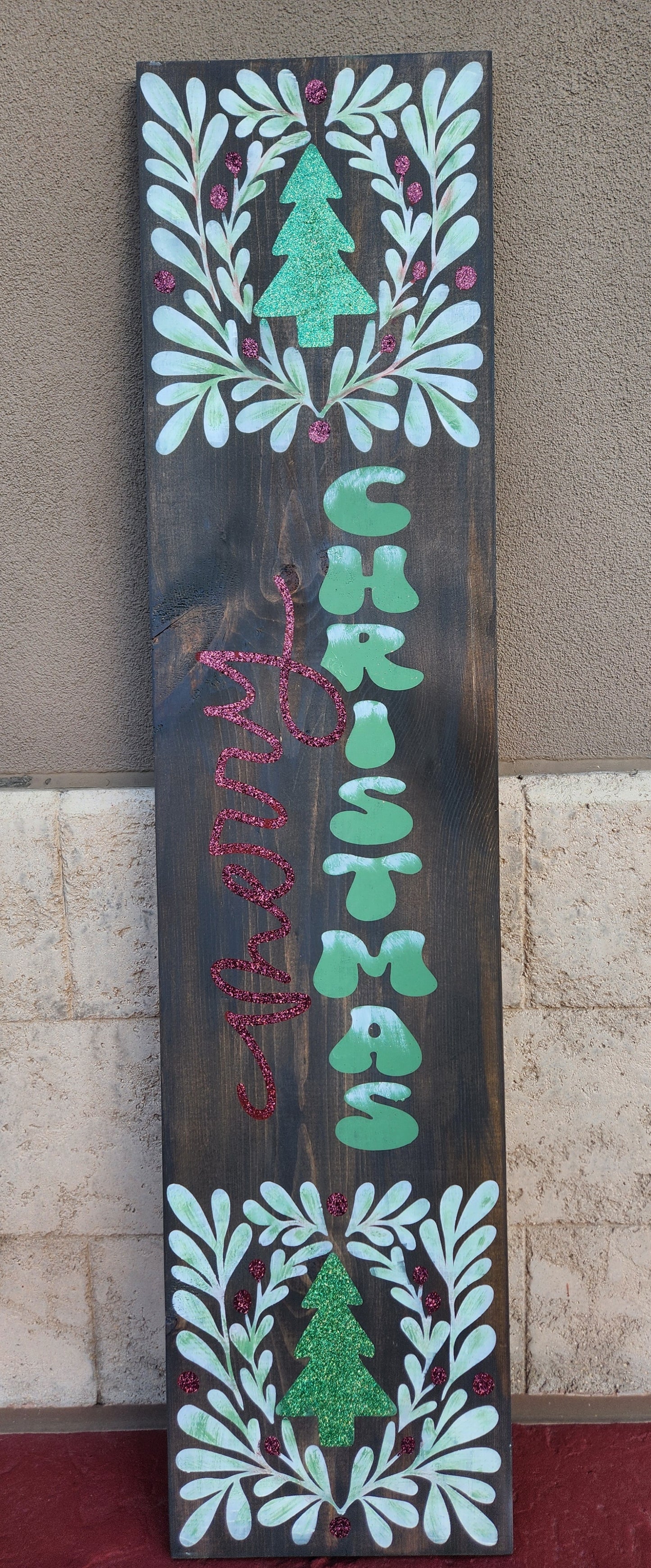 Merry Christmas Tree Porch Leaner 2025